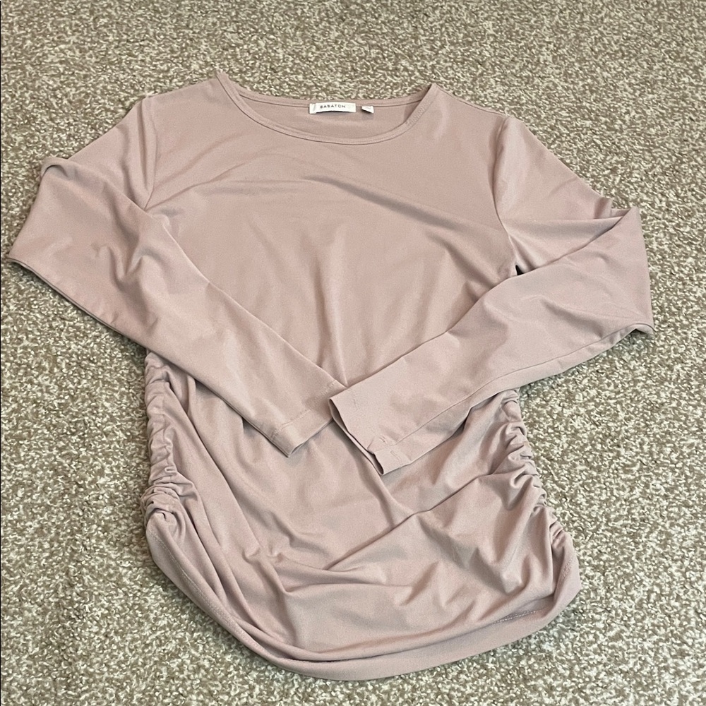 Artizia Babaton Ruched Long Sleeve Blouse